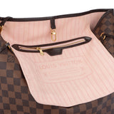 Louis Vuitton Damier Ebene Monogram Neverfull MM Shopper Bag