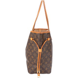 Louis Vuitton Canvas Monogram Neverfull MM Shopper Handbag