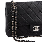 Chanel Quilted Lambskin Medium Double Flap Crossbody Bag