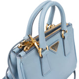 Prada Blue Saffiano Leather Mini Galleria Handbag
