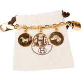 Hermès Gold Tone Breloque Olga Keychain