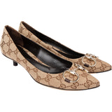 Gucci GG Monogram Horsebit Pumps (36,5)
