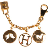 Hermès Gold Tone Breloque Olga Keychain