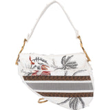 Christian Dior Limited Multicolor Floral Saddle Handbag