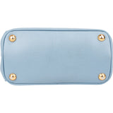 Prada Blue Saffiano Leather Mini Galleria Handbag