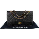 Chanel Quilted Lambskin 24K Gold Medium Double Flap Crossbody Bag