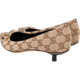 Gucci GG Monogram Horsebit Pumps (36,5)
