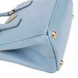 Prada Blue Saffiano Leather Mini Galleria Handbag