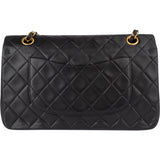 Chanel Quilted Lambskin 24K Gold Medium Double Flap Crossbody Bag