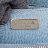 Prada Blue Saffiano Leather Mini Galleria Handbag