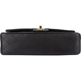 Chanel Quilted Lambskin 24K Gold Medium Double Flap Crossbody Bag