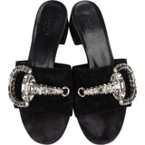 Gucci Crystal Horsebit Pumps (36,5)