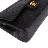 Chanel Quilted Lambskin 24K Gold Medium Double Flap Crossbody Bag