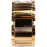Gucci Gold Tone Floral 112 Women Watch