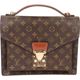 Louis Vuitton Canvas Monogram Monceau Handbag