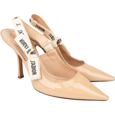 Christian Dior Patent Leather Slingback Heels (38)