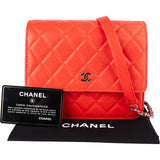 Chanel Quilted Lambskin Single Flap Crossbody Bag