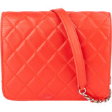 Chanel Quilted Lambskin Single Flap Crossbody Bag