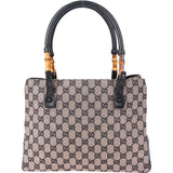 Gucci GG Monogram Bamboo Handbag