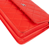 Chanel Quilted Lambskin Single Flap Crossbody Bag