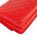 Chanel Quilted Lambskin Single Flap Crossbody Bag