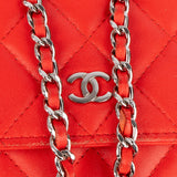 Chanel Quilted Lambskin Single Flap Crossbody Bag