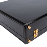 Hermès Black Boxcalf Briefcase Aktenkoffer