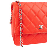 Chanel Quilted Lambskin Single Flap Crossbody Bag