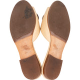 Chanel Beige Leather Camelia Sandals (35)