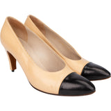 Chanel Bicolor Leather Heels (35,5)