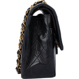 Chanel Quilted Lambskin 24K Gold Medium Double Flap Shoulder Bag