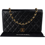 Chanel Quilted Lambskin 24K Gold Single Flap Shoulder Bag