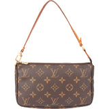 Louis Vuitton Canvas Monogram Pochette Accessoire Handbag