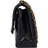 Chanel Quilted Lambskin 24K Gold Medium Double Flap Shoulder Bag