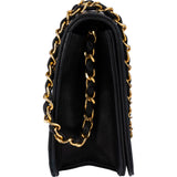 Chanel Quilted Lambskin 24K Gold Single Flap Shoulder Bag