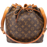 Louis Vuitton Canvas Monogram Sac Noe Petit Shoulder Bag