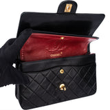 Chanel Quilted Lambskin 24K Gold Medium Double Flap Shoulder Bag