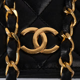 Chanel Quilted Lambskin 24K Gold Single Flap Shoulder Bag