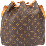 Louis Vuitton Canvas Monogram Sac Noe Petit Shoulder Bag