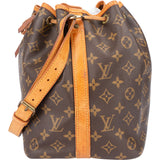 Louis Vuitton Canvas Monogram Sac Noe Petit Shoulder Bag