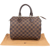 Louis Vuitton Damier Ebene Monogram Speedy 25 Handbag