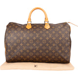 Louis Vuitton Canvas Monogram Speedy 40 Handbag