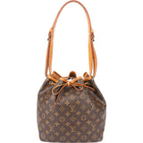 Louis Vuitton Canvas Monogram Sac Noe Petit Shoulder Bag