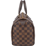 Louis Vuitton Damier Ebene Monogram Speedy 25 Handbag