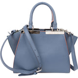 Fendi Blue Leather 3Jours Handbag