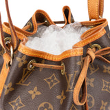 Louis Vuitton Canvas Monogram Sac Noe Petit Shoulder Bag