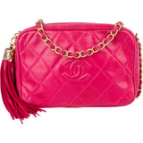Chanel Quilted Lambskin CC Camera Crossbody Bag