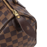 Louis Vuitton Damier Ebene Monogram Speedy 25 Handbag