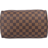 Louis Vuitton Damier Ebene Monogram Speedy 25 Handbag