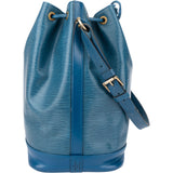 Louis Vuitton Bleu Epi Leather Sac Noe Grande Shoulder Bag